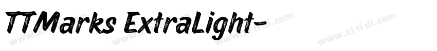 TTMarks ExtraLight字体转换